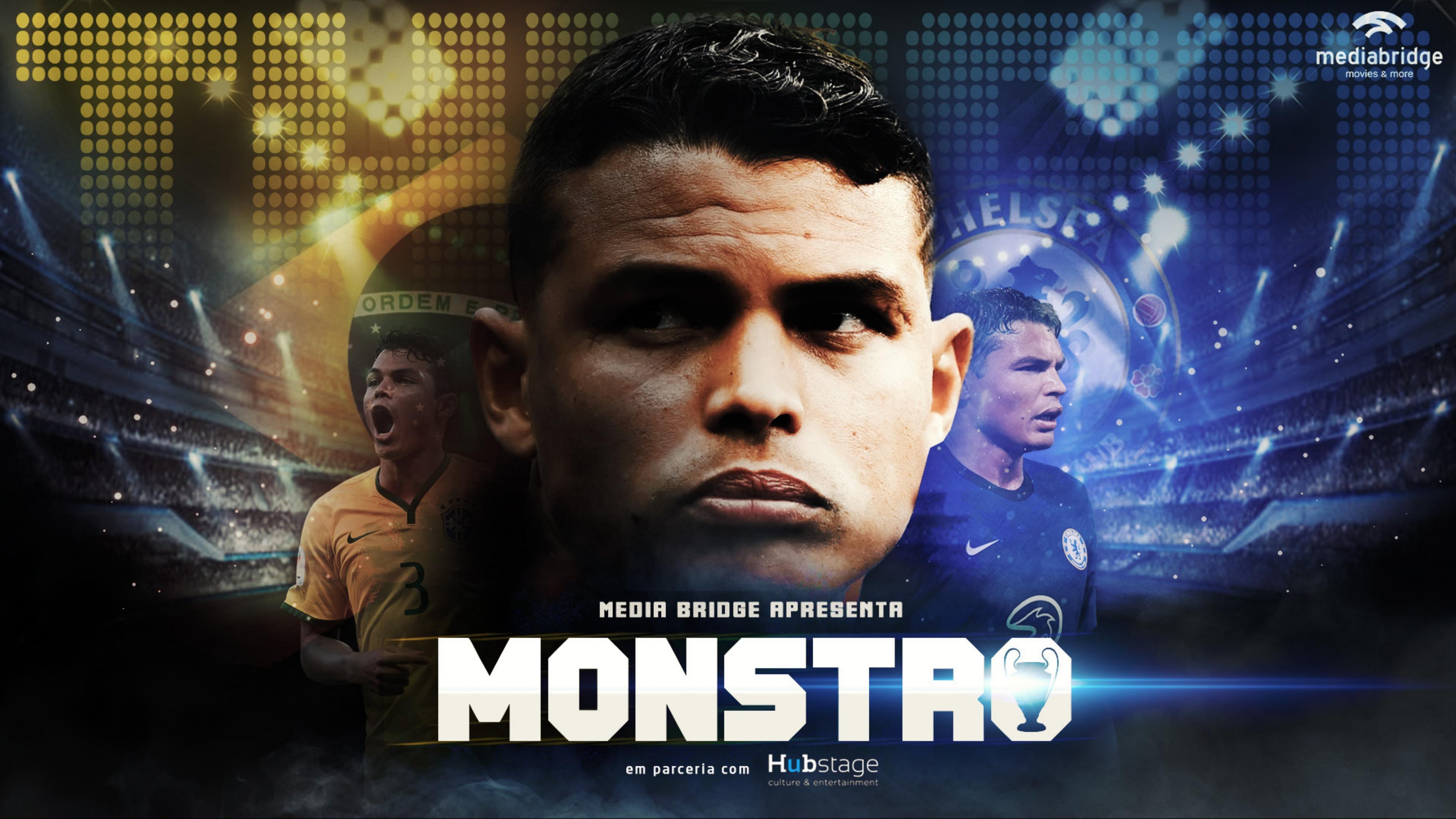 Key art de Monstro — série documental sobre Thiago Silva